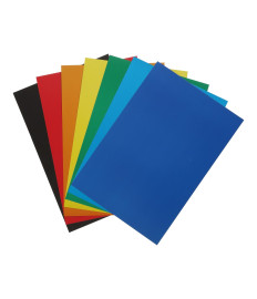 Carton colorat SMART LINE, A4, 7 culori - 7 foi, 200g/m2 ZIBI